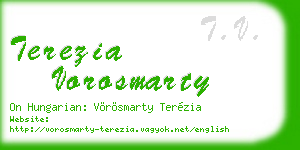 terezia vorosmarty business card
