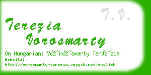 terezia vorosmarty business card